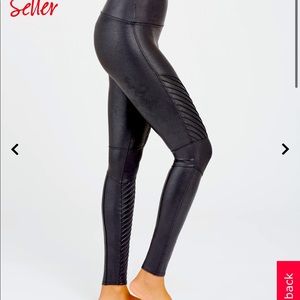 Spanx faux leather Moto legging